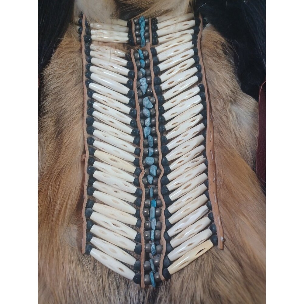 43" Native American La Ne Ayo Assiniboine Walking Wolf Cherokee Mask 1/100 - Picture 16 of 16